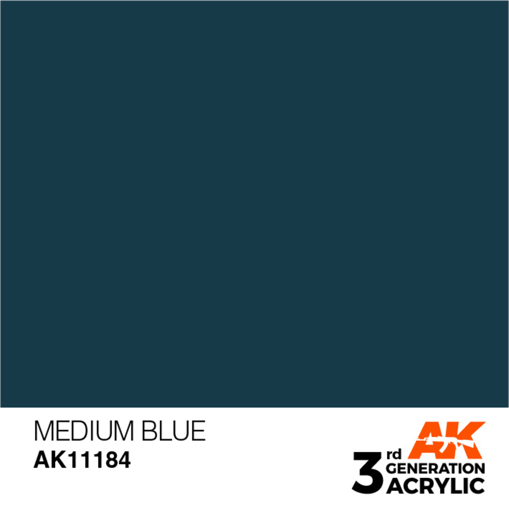 AK Interactive AK 3rd Gen Acrylics: Medium Blue (17ml)