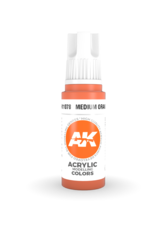 AK Interactive AK 3rd Gen Acrylics: Medium Orange (17ml)