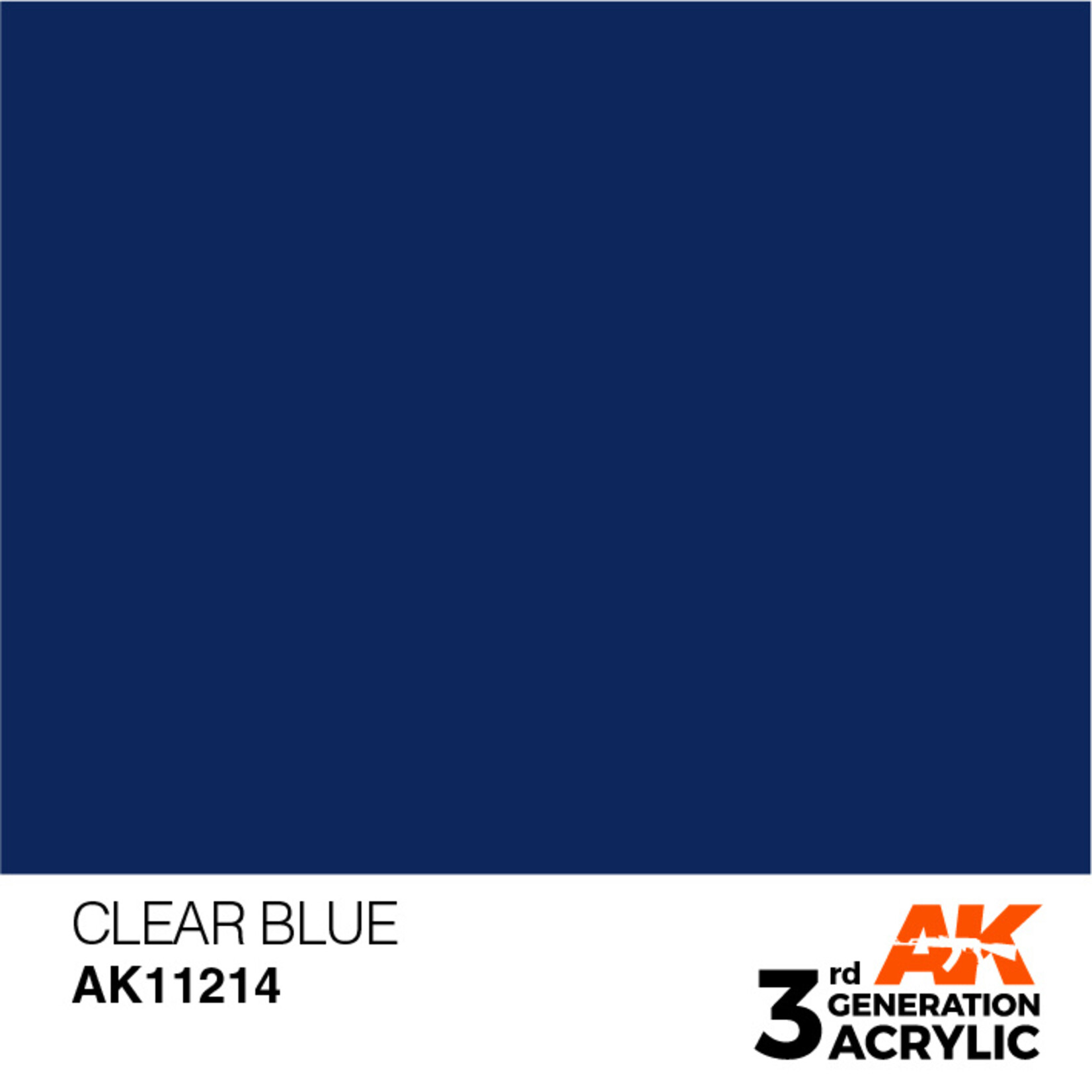 AK Interactive AK 3rd Gen Acrylics: Clear Blue (17ml)