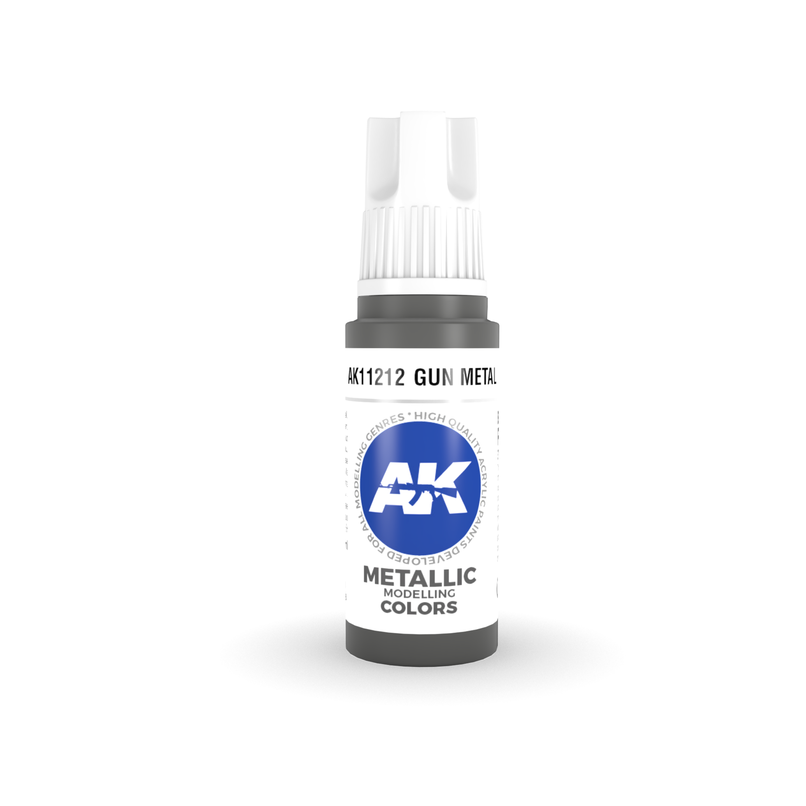 AK Interactive AK 3rd Gen Acrylics: Gun Metal (17ml)