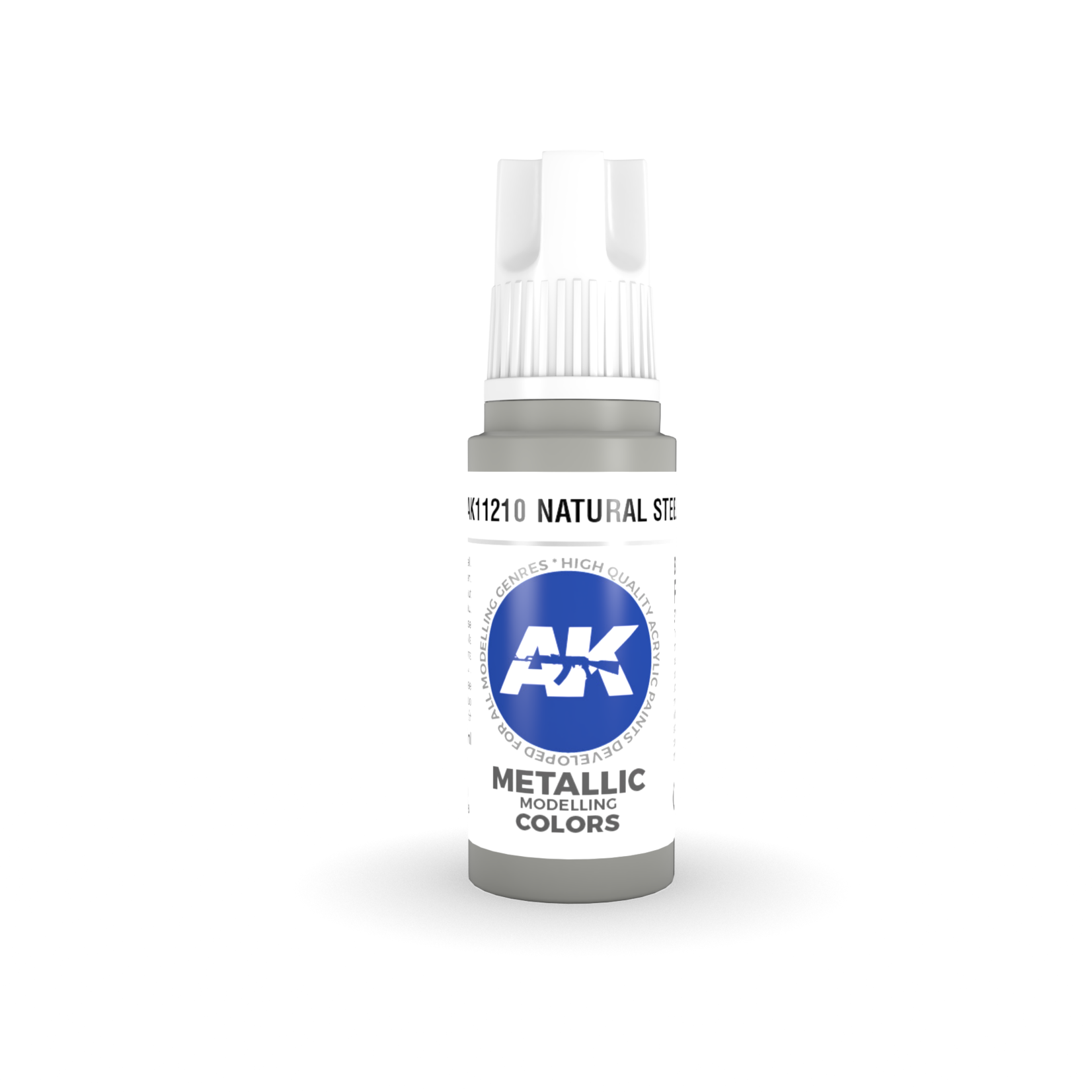 AK Interactive AK 3rd Gen Acrylics: Natural Steel (17ml)