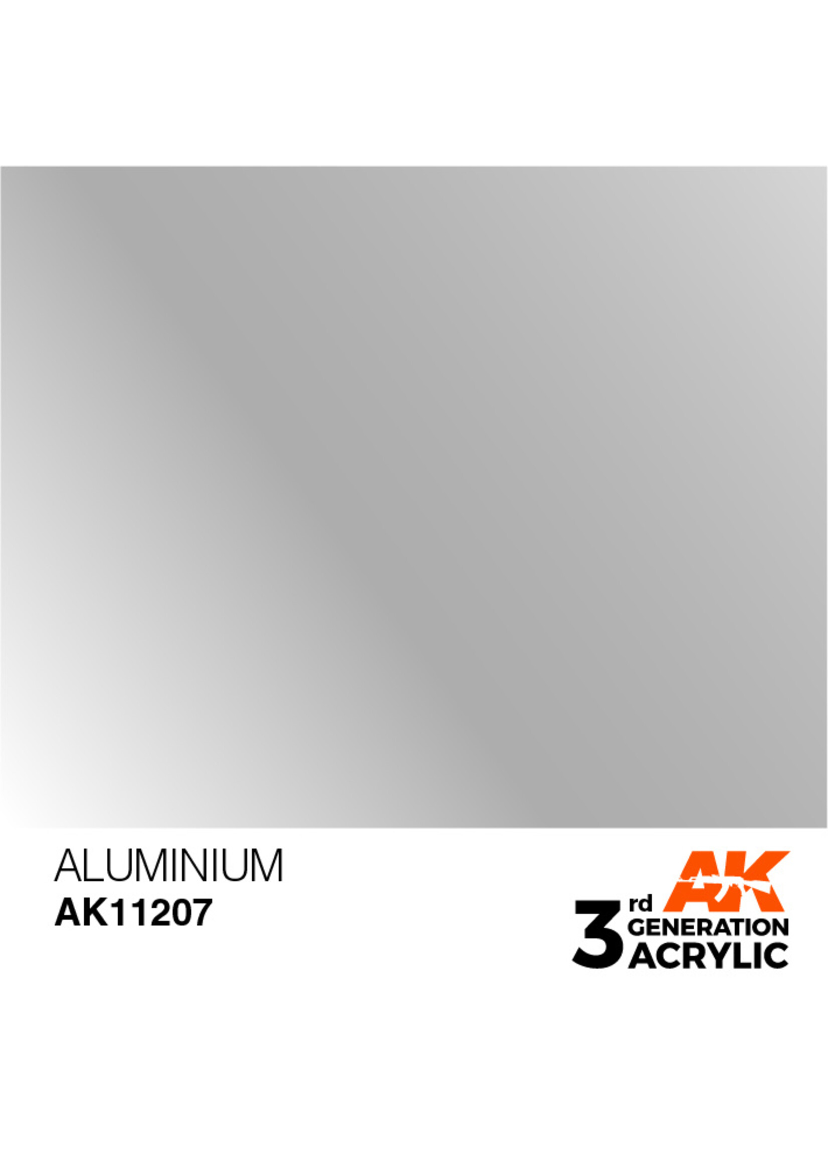 AK Interactive AK 3rd Gen Acrylics: Aluminium (17ml)