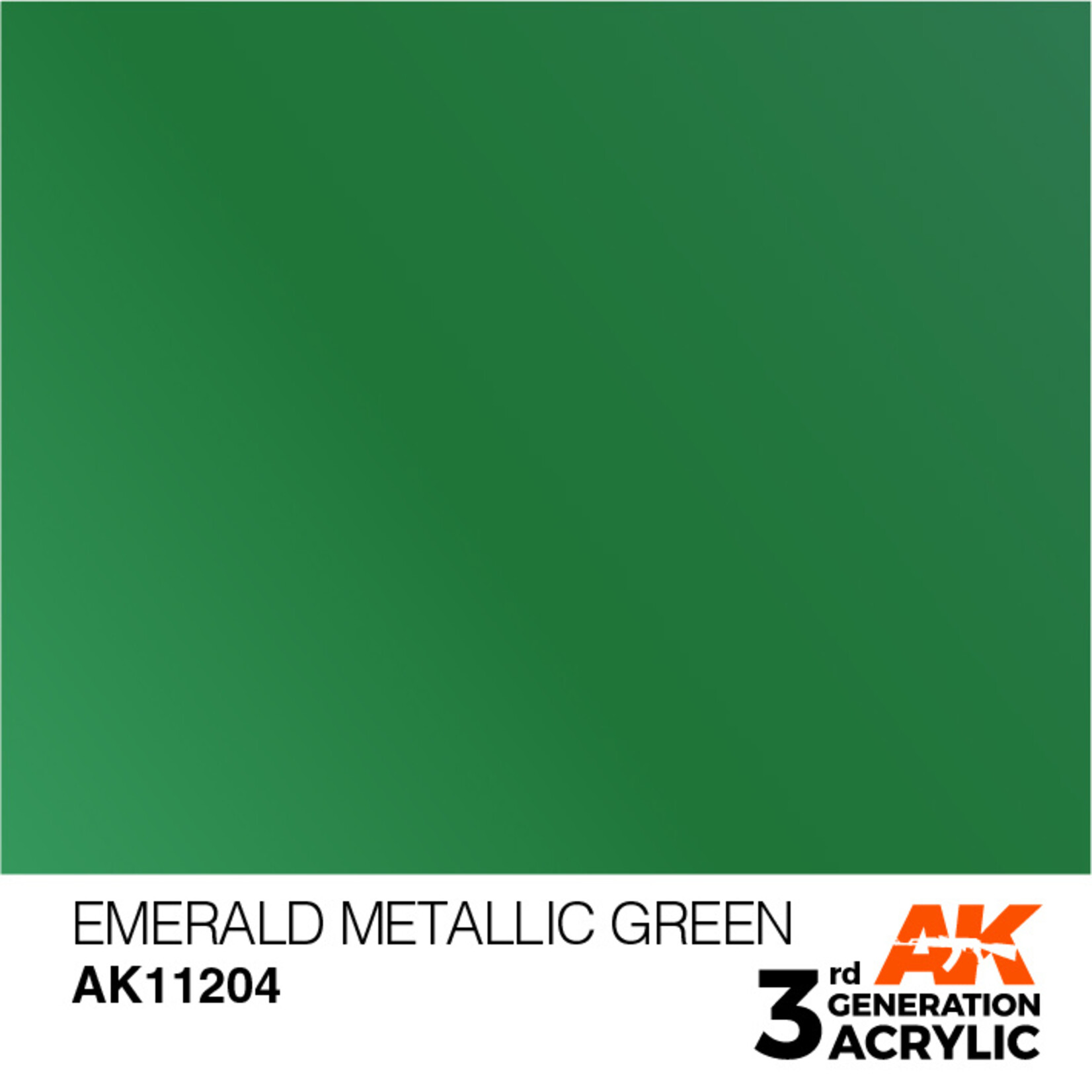 AK Interactive AK 3rd Gen Acrylics: Emerald Metallic Green (17ml)
