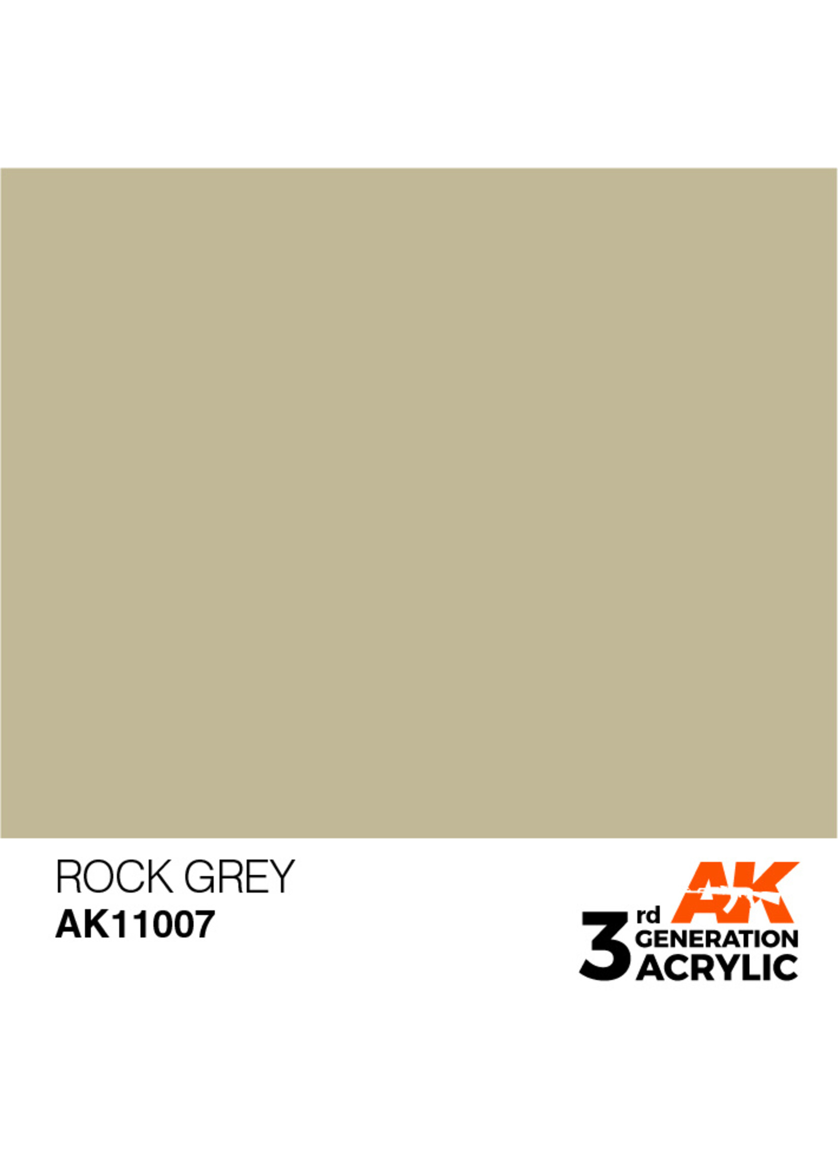 AK Interactive AK 3rd Gen Acrylics: Rock Grey (17ml)