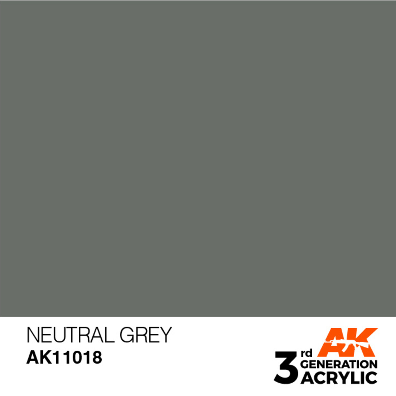 AK Interactive AK 3rd Gen Acrylics: Neutral Grey (17ml)