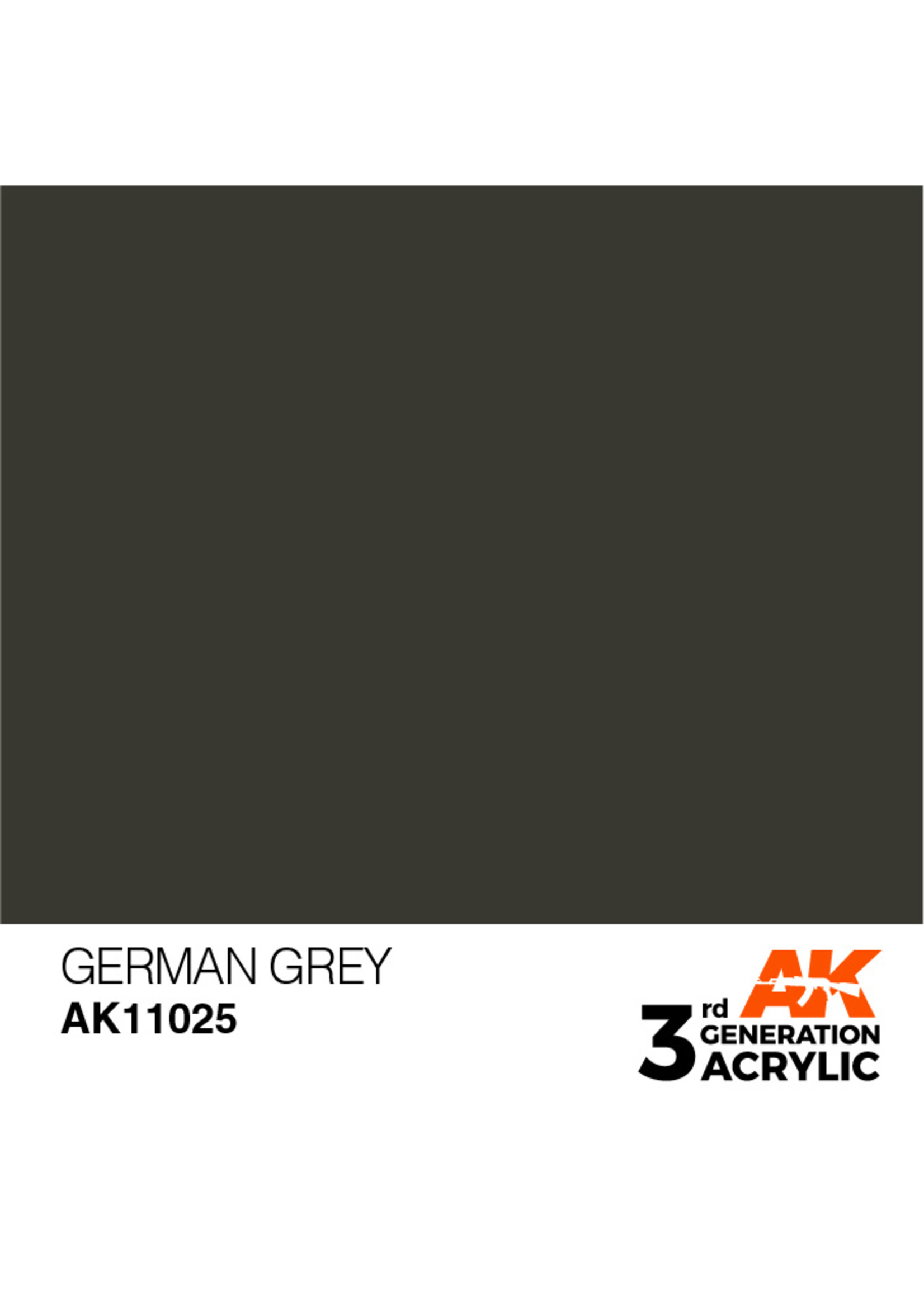 AK Interactive AK 3rd Gen Acrylics: German Grey (17ml)