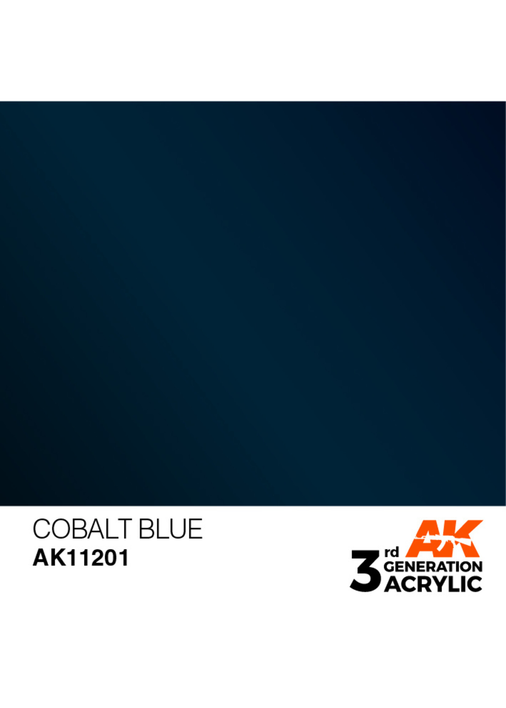 AK Interactive AK 3rd Gen Acrylics: Cobalt Blue (17ml)