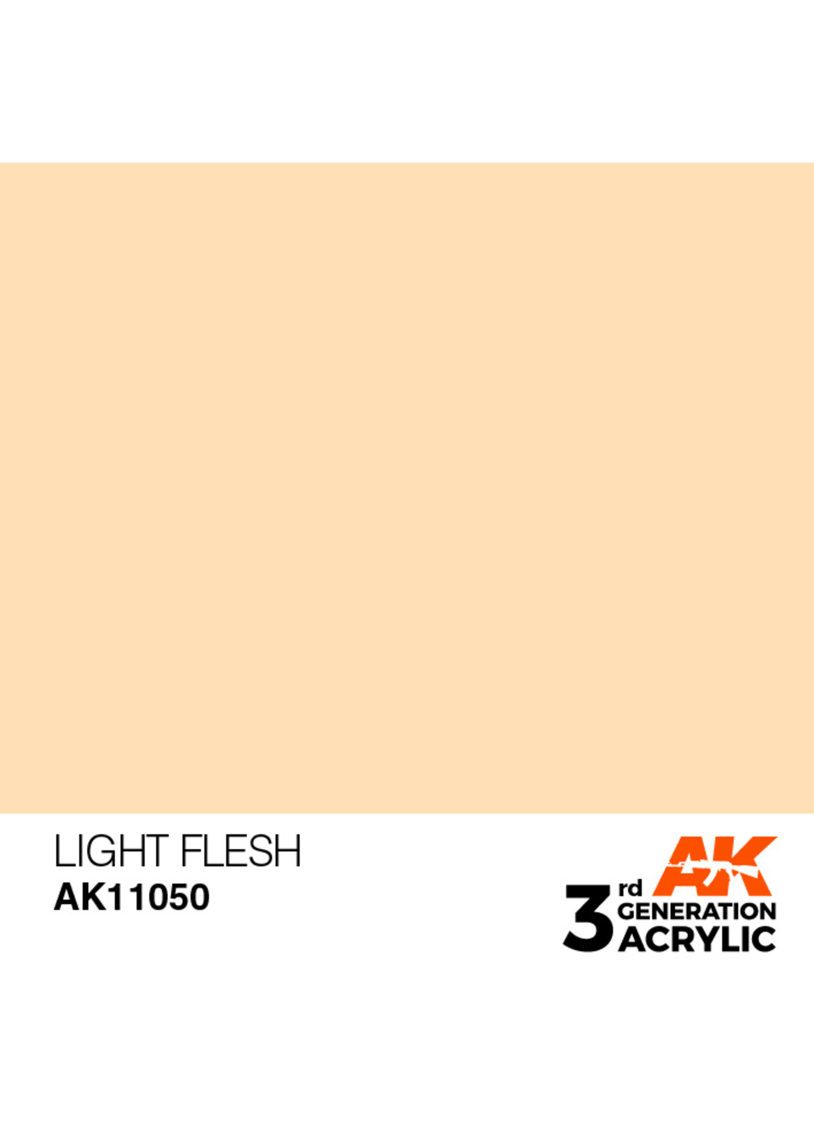 AK Interactive AK 3rd Gen Acrylics: Light Flesh (17ml)