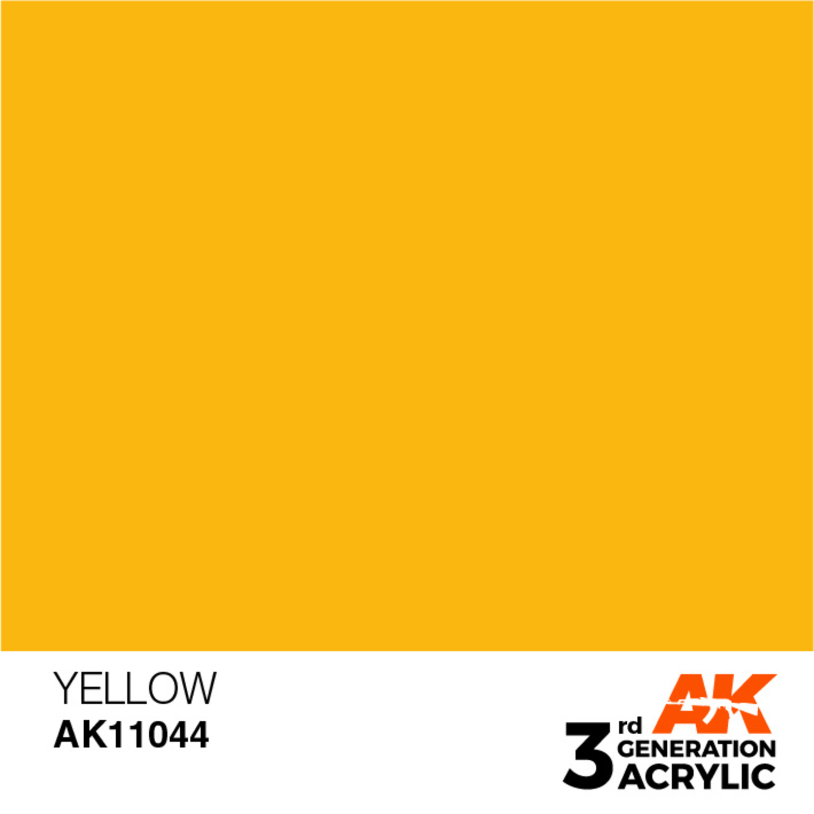 AK Interactive AK 3rd Gen Acrylics: Yellow (17ml)