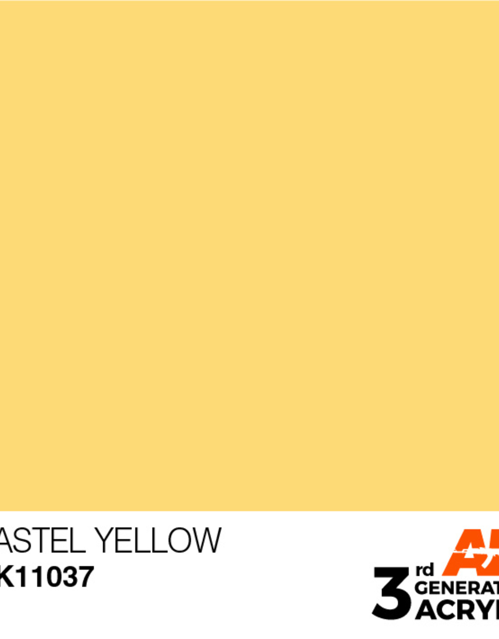 AK Interactive AK 3rd Gen Acrylics: Pastel Yellow (17ml)