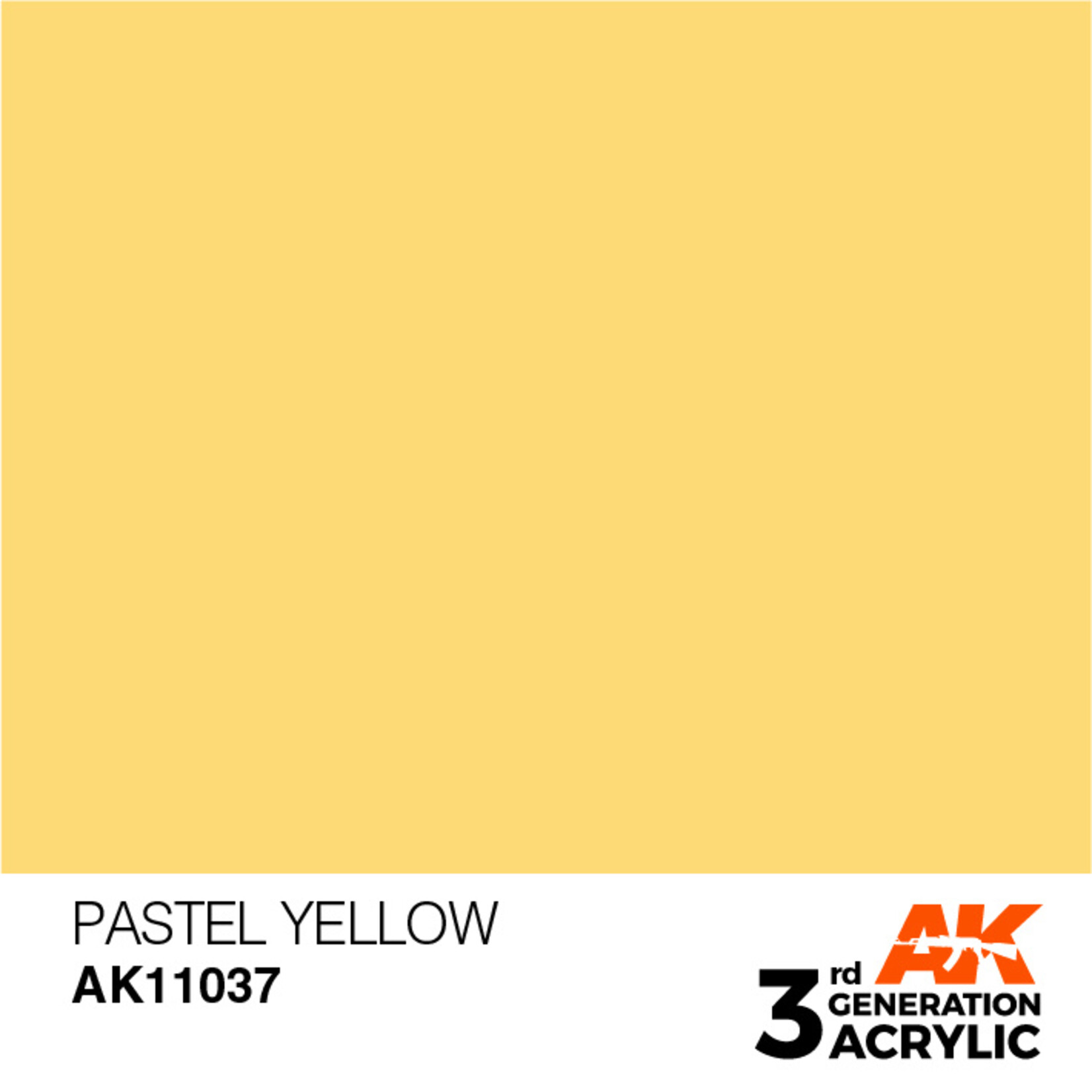 AK Interactive AK 3rd Gen Acrylics: Pastel Yellow (17ml)