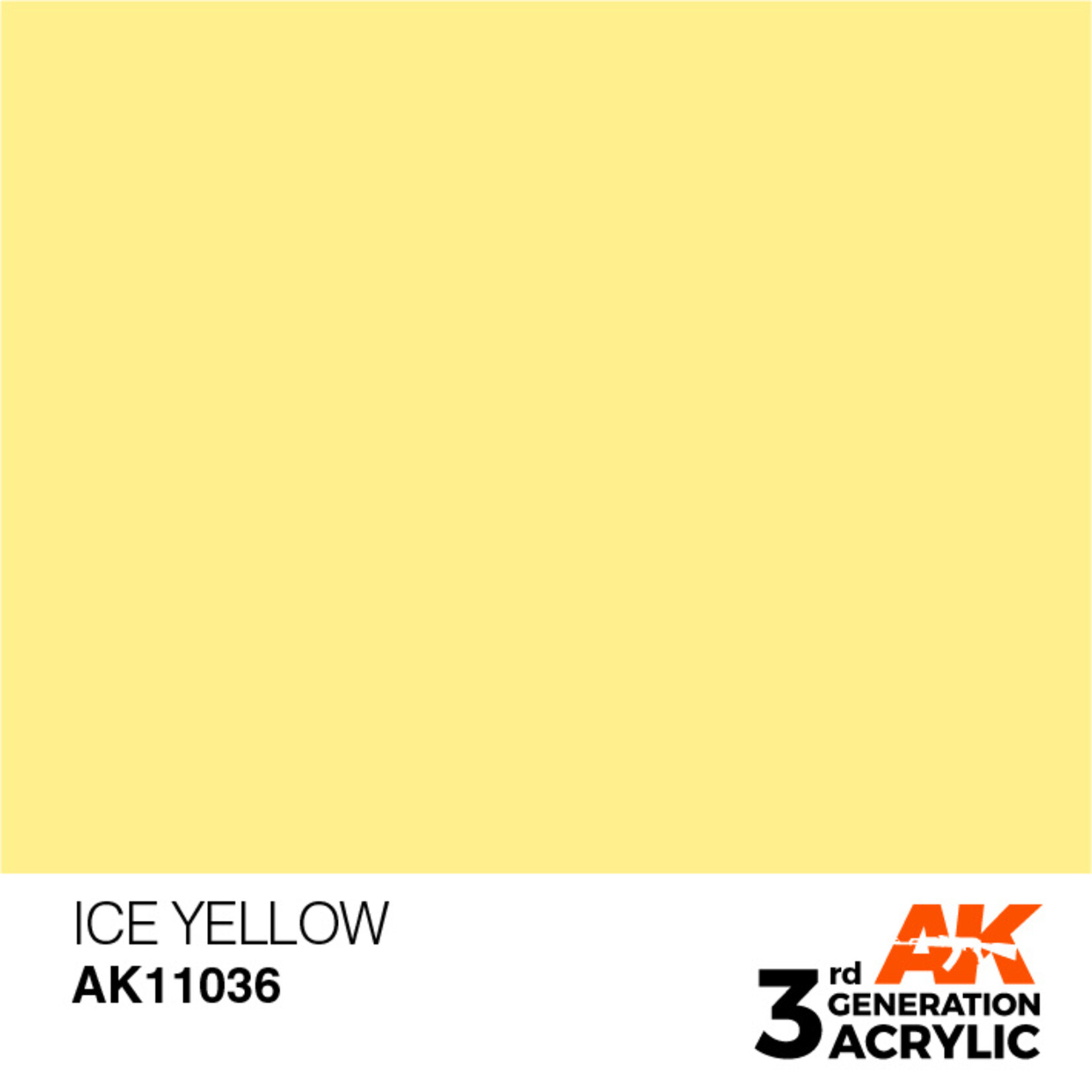 AK Interactive AK 3rd Gen Acrylics: Ice Yellow (17ml)