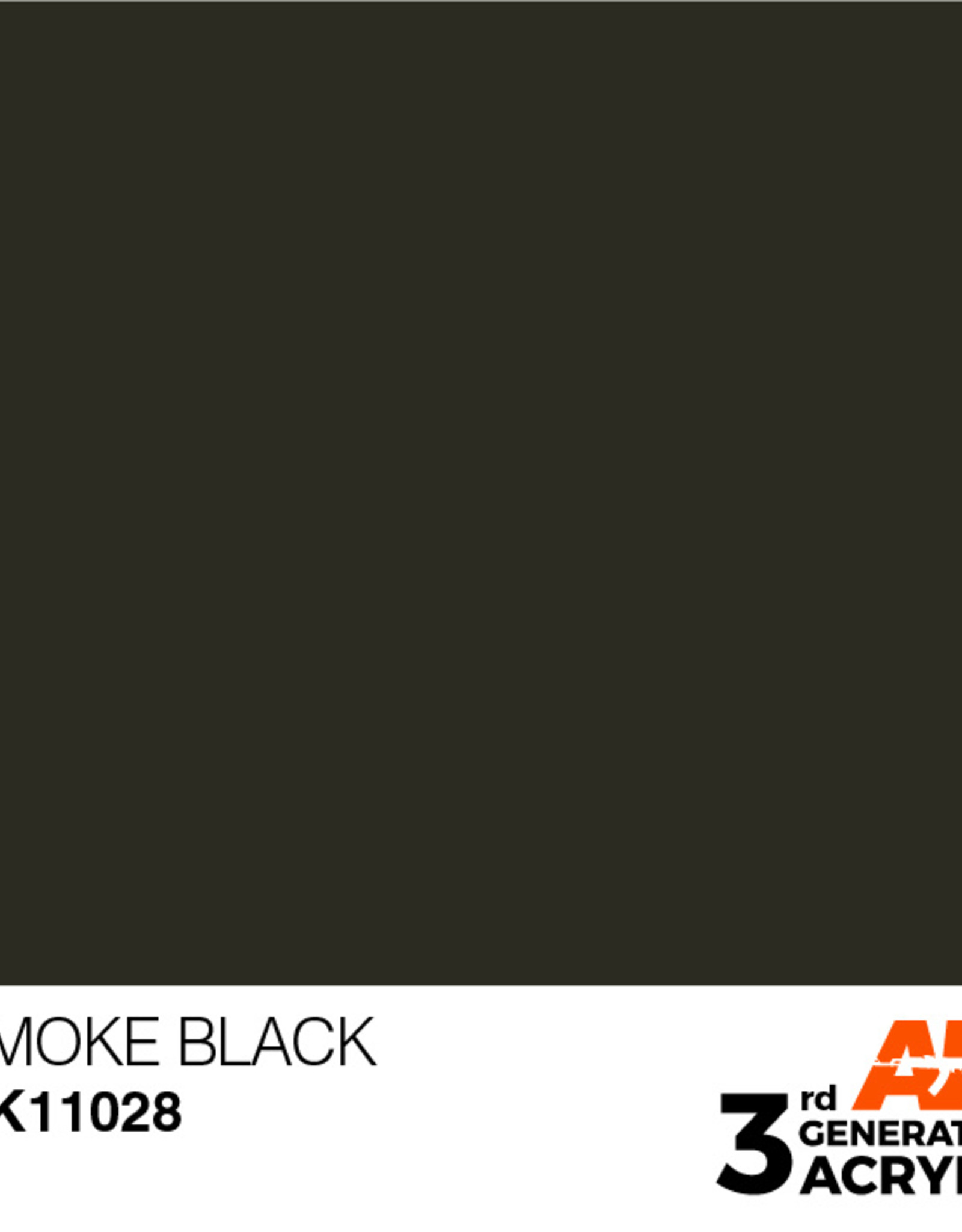 AK Interactive AK 3rd Gen Acrylics: Smoke Black (17ml)