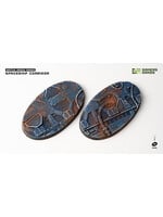 Gamers Grass Spaceship Corridor Bases Pre-Painted (2x 90mm Oval)