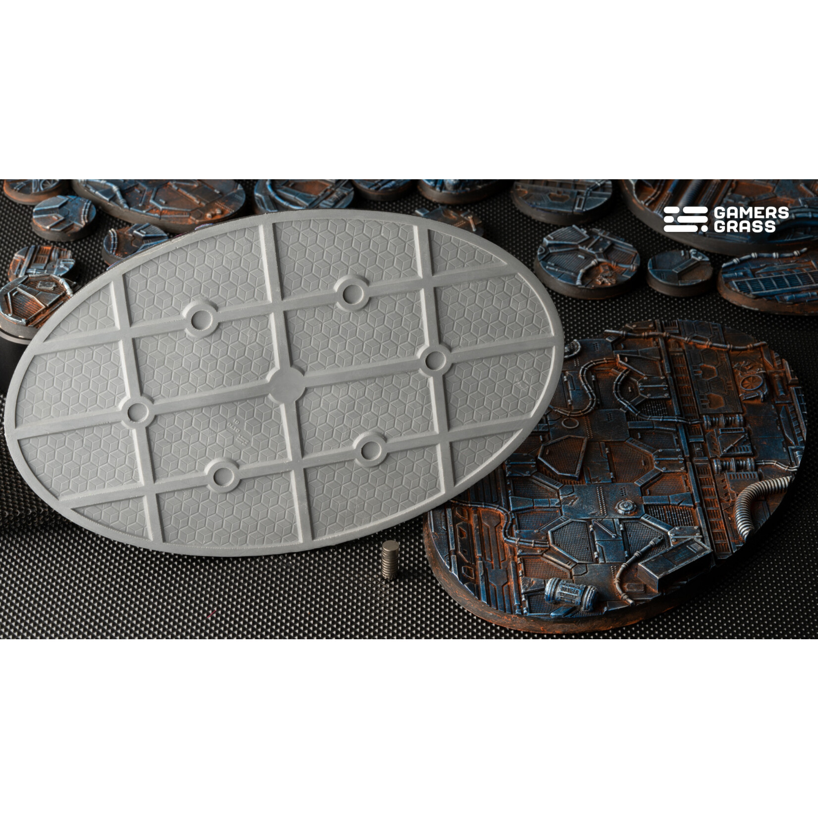 Gamers Grass Spaceship Corridor Bases Pre-Painted (1x 170mm Oval)