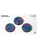 Gamers Grass Alien Infestation Bases Pre-Painted (3x 50mm Round )