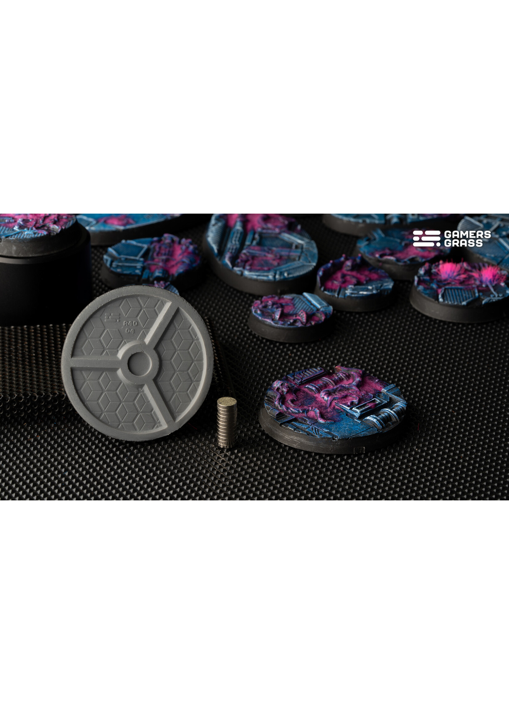 Gamers Grass Alien Infestation Bases Pre-Painted (5x 40mm Round)