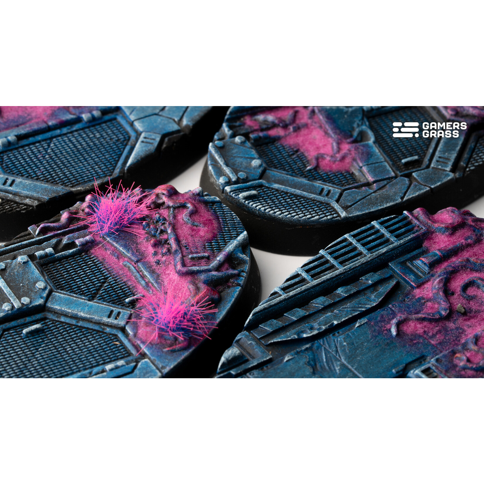 Gamers Grass Alien Infestation Bases Pre-Painted (4x 60mm Oval )