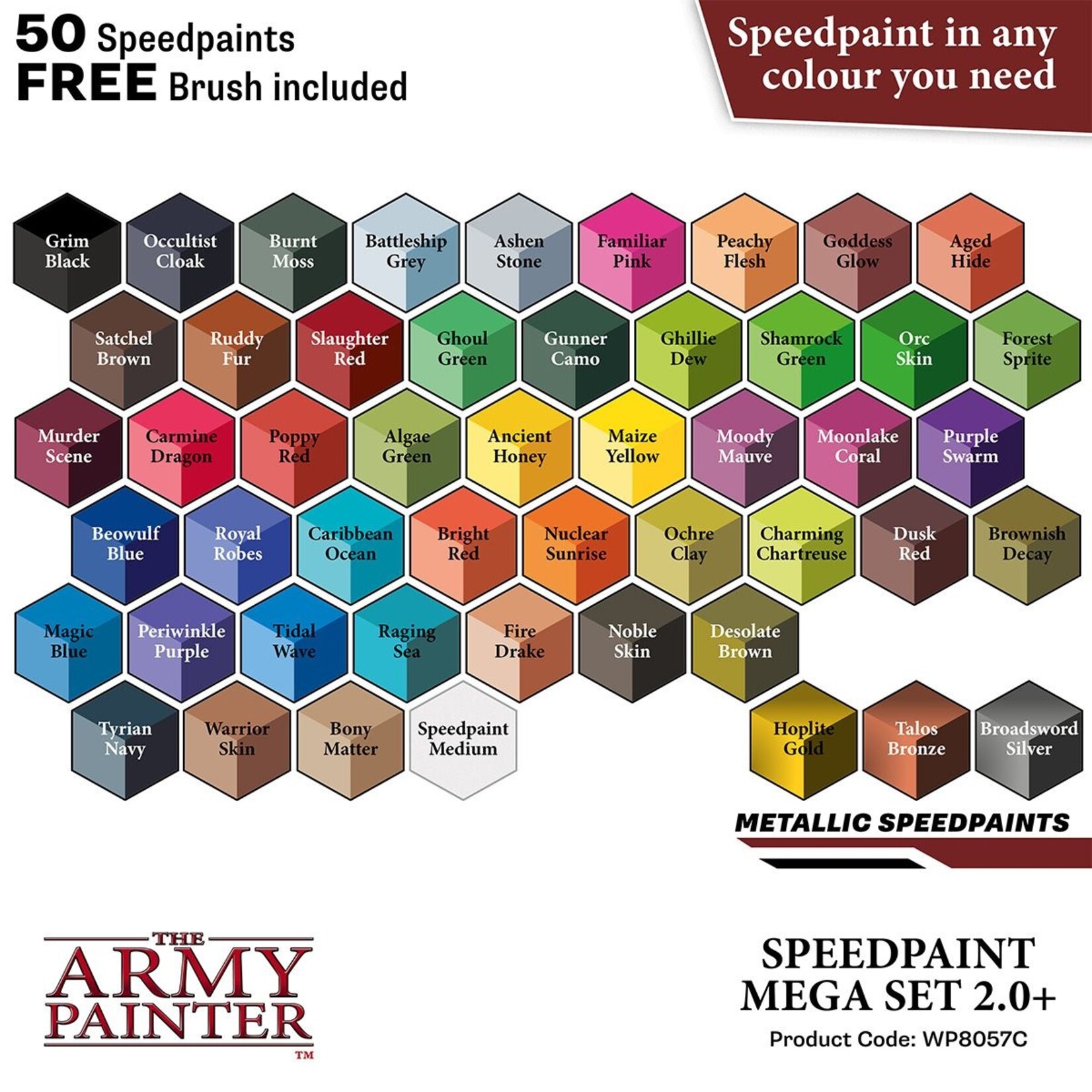 The Army Painter Speedpaint Mega Set 2.0 (50 paints)