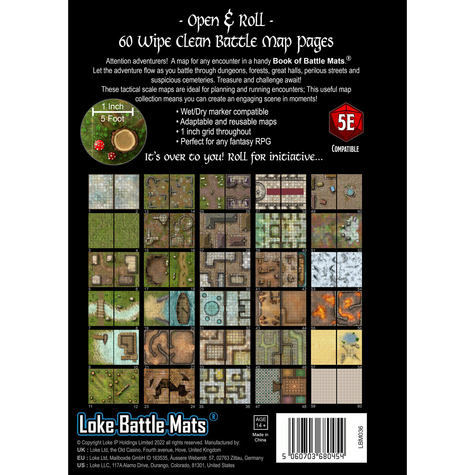 Loke Battlemats Big Book of Battle Mats Volume 1 Revised (EN)