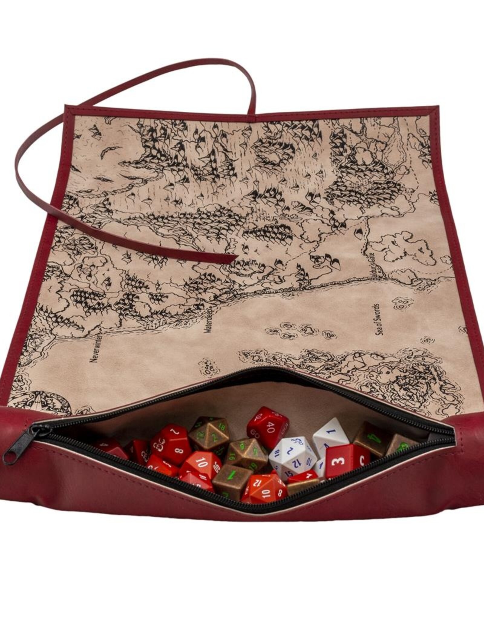 Dice Scroll Map Sword Coast for Dungeons & Dragons Tafelridder.nl