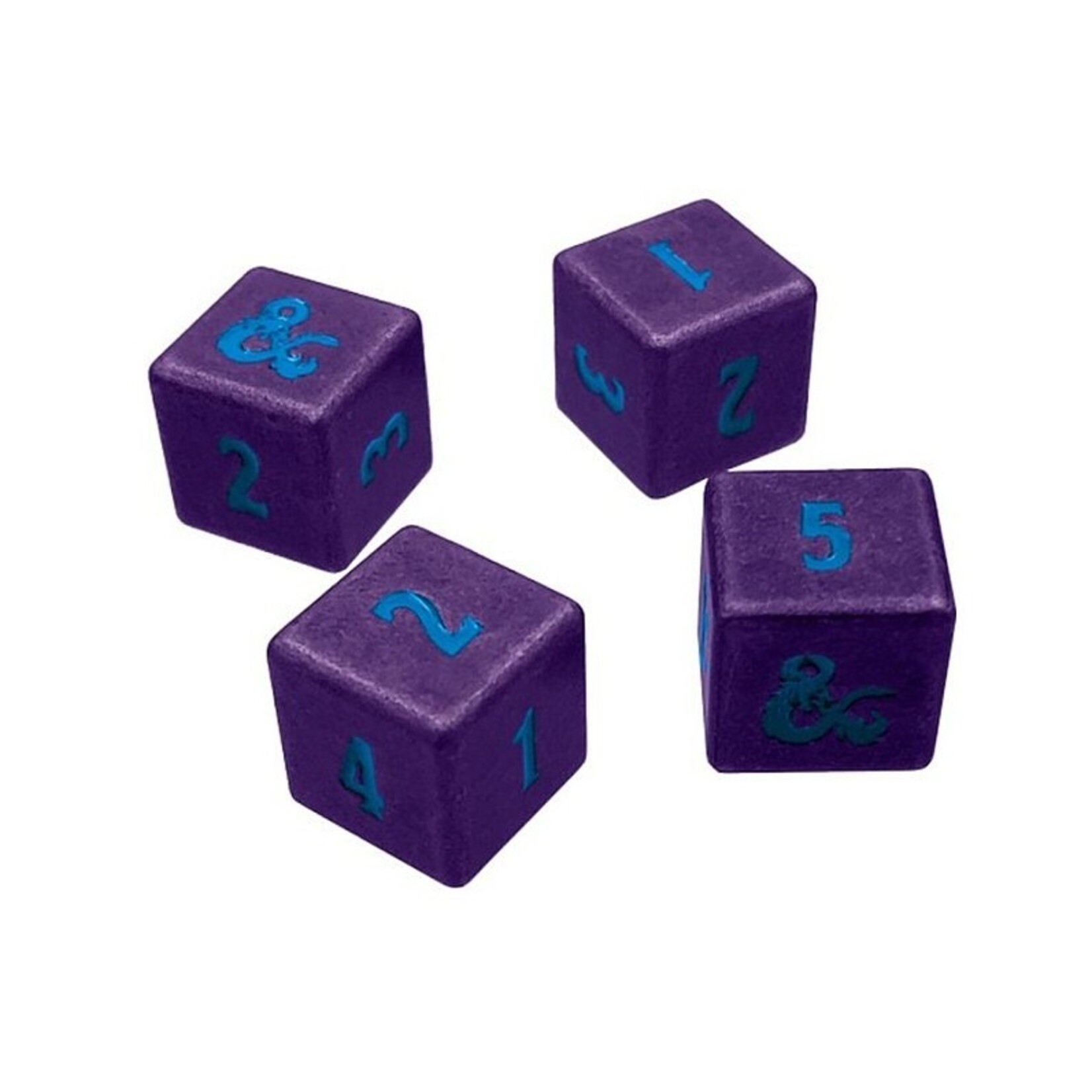 Ultra Pro Heavy Metal Underdark 4x D6 Dice Set for D&D: Purple **