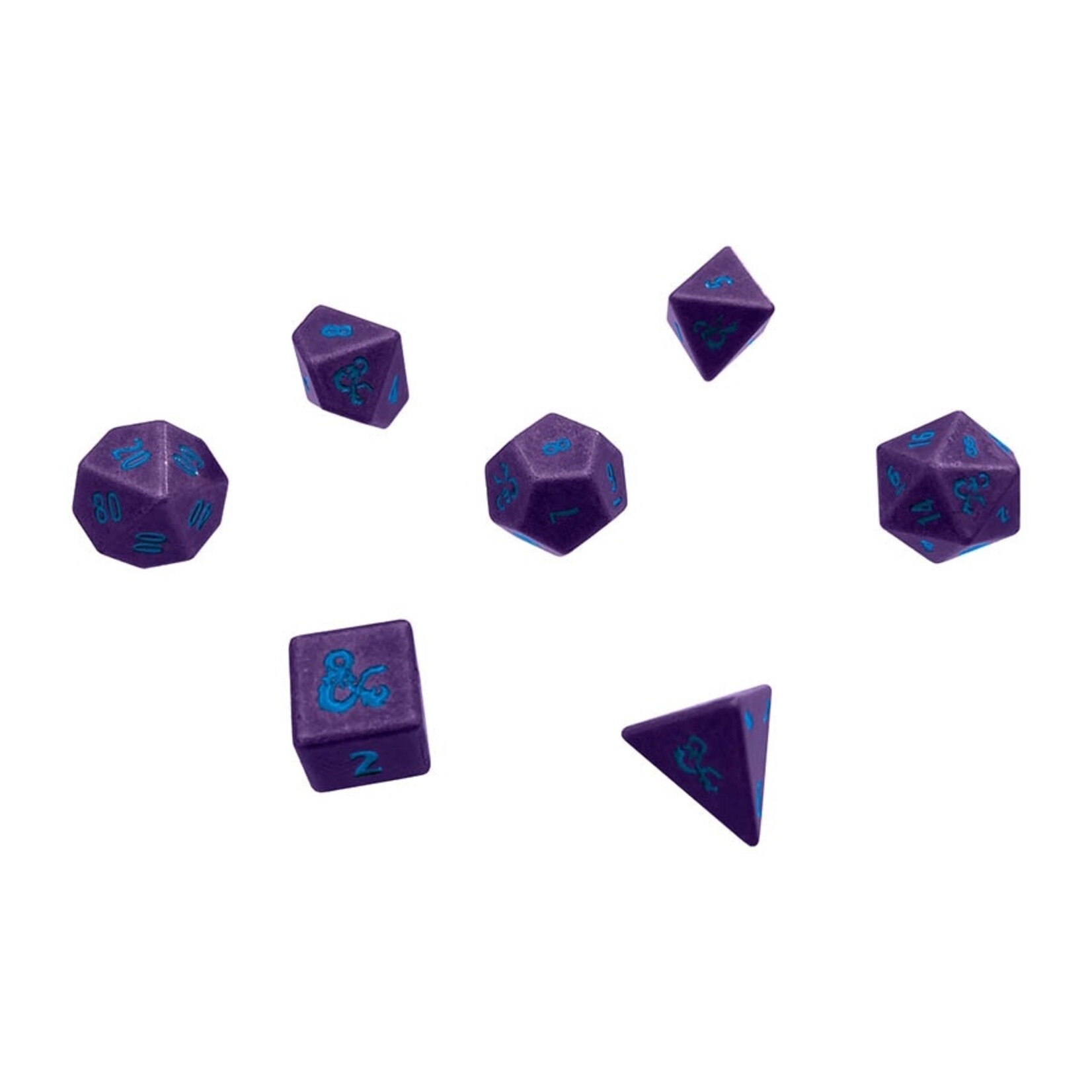 Ultra Pro Heavy Metal Underdark 7 RPG Dice Set for D&D: Purple