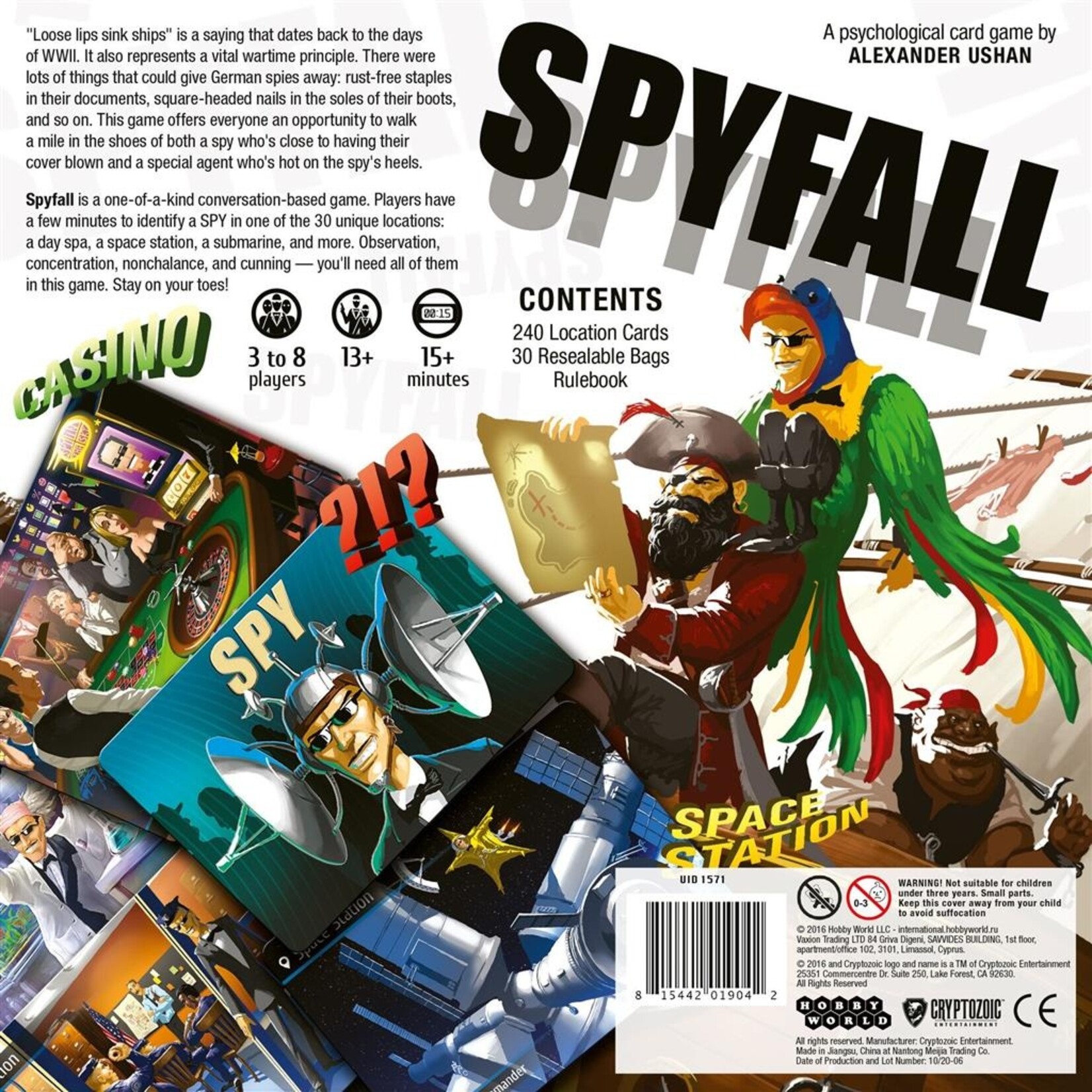 Cryptozoic Entertainment Spyfall (EN)