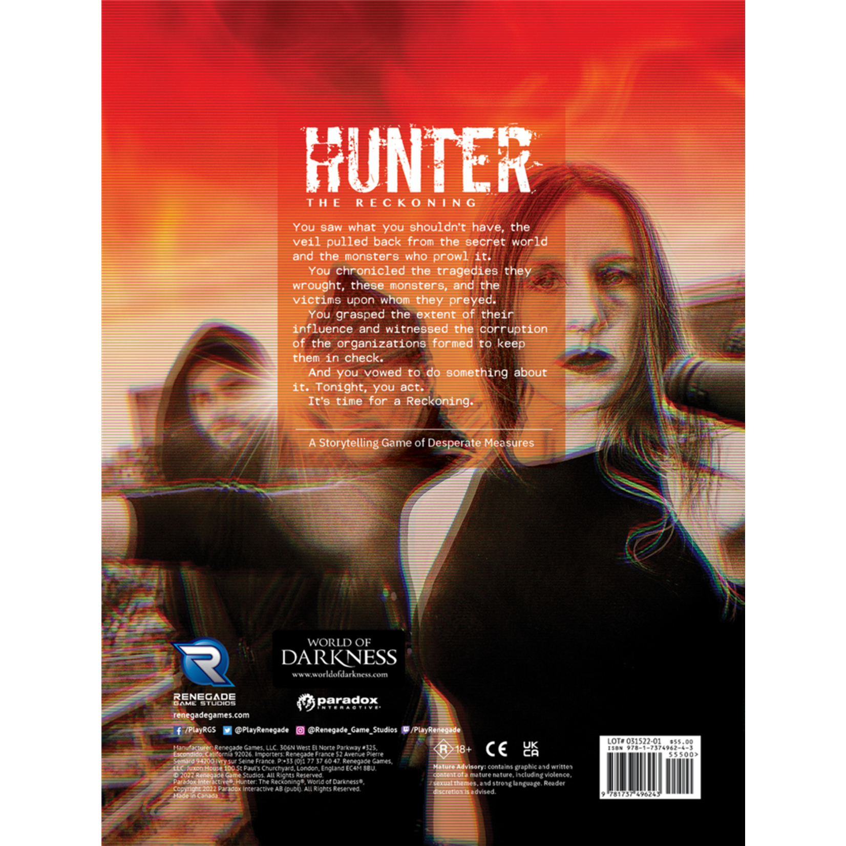 Renegade Games Hunter: The Reckoning 5th Ed. (EN)