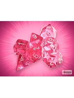 Chessex Chessex 7-Die set Translucent - Pink/White