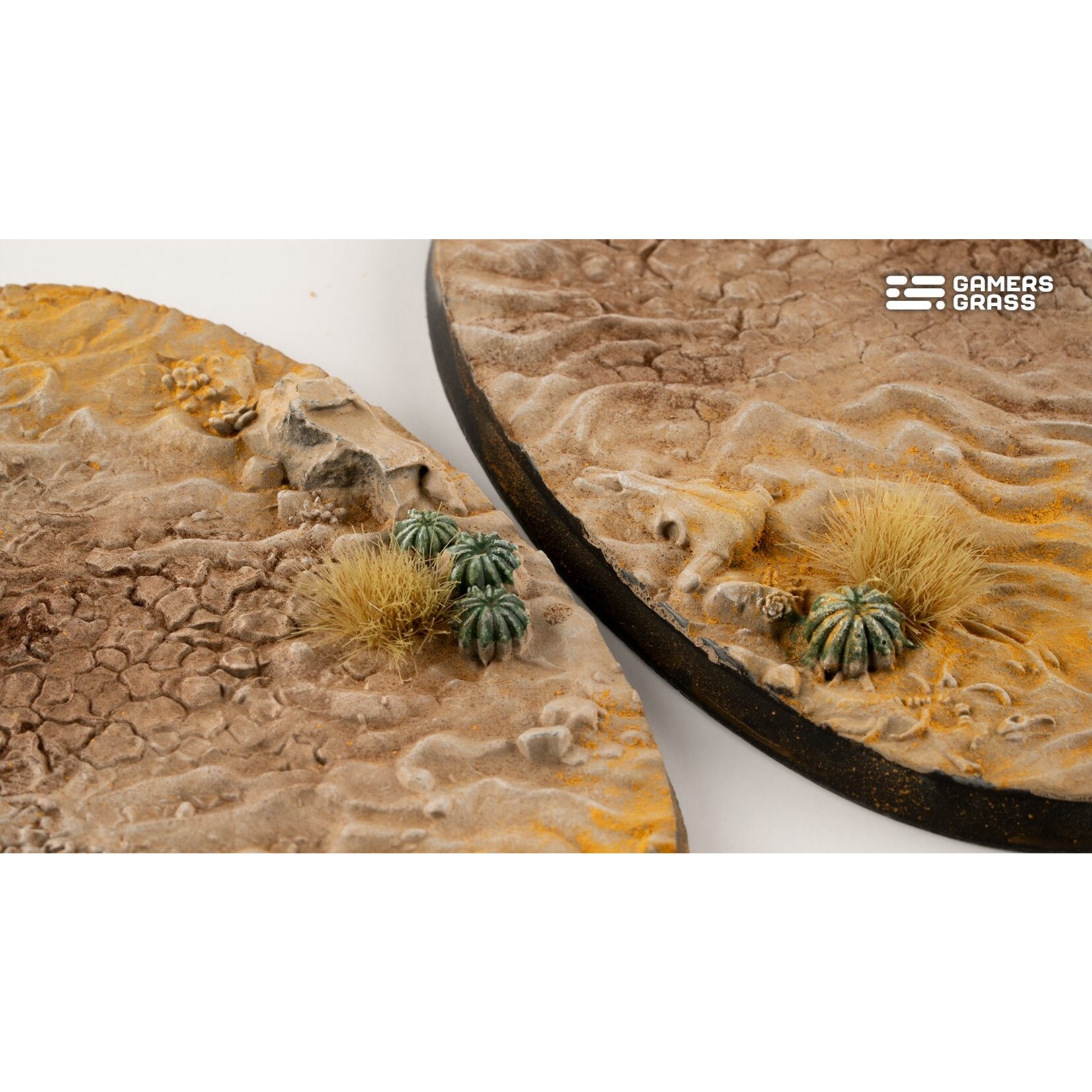 Gamers Grass Deserts of Maahl Bases Pre-Painted (2x 90mm Oval)