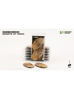 Gamers Grass Deserts of Maahl Bases Pre-Painted (2x 90mm Oval)