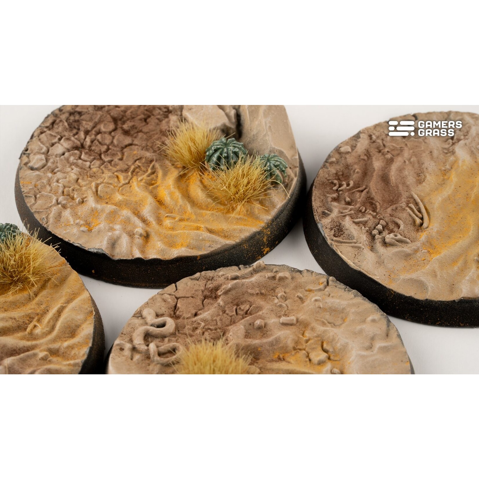 Gamers Grass Deserts of Maahl Bases Pre-Painted (3x 50mm Round)