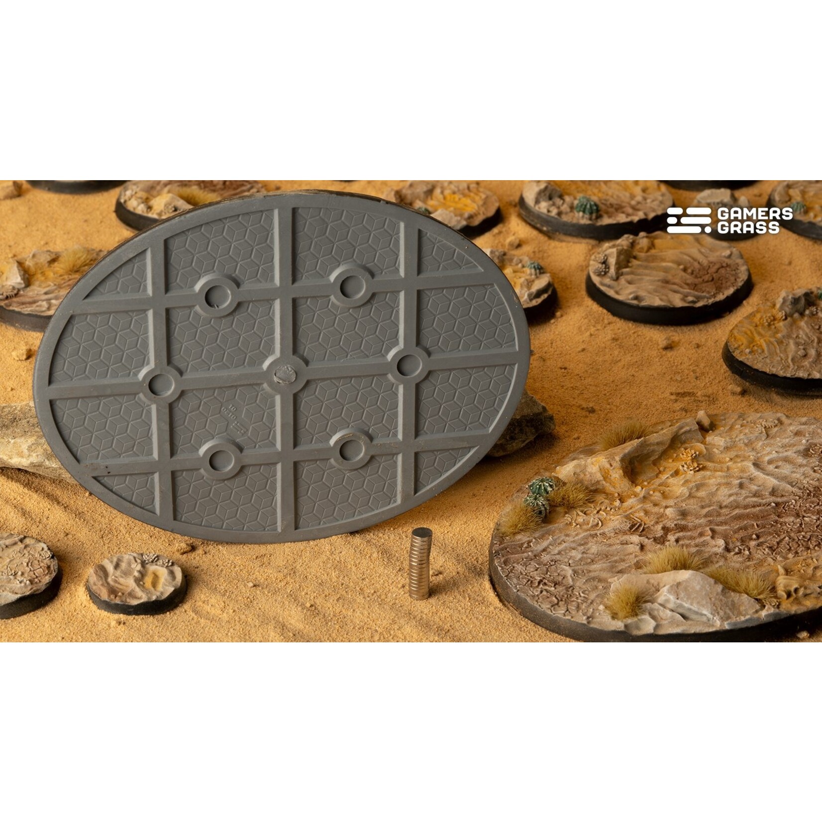 Gamers Grass Deserts of Maahl Bases Pre-Painted (1x 120mm Oval)