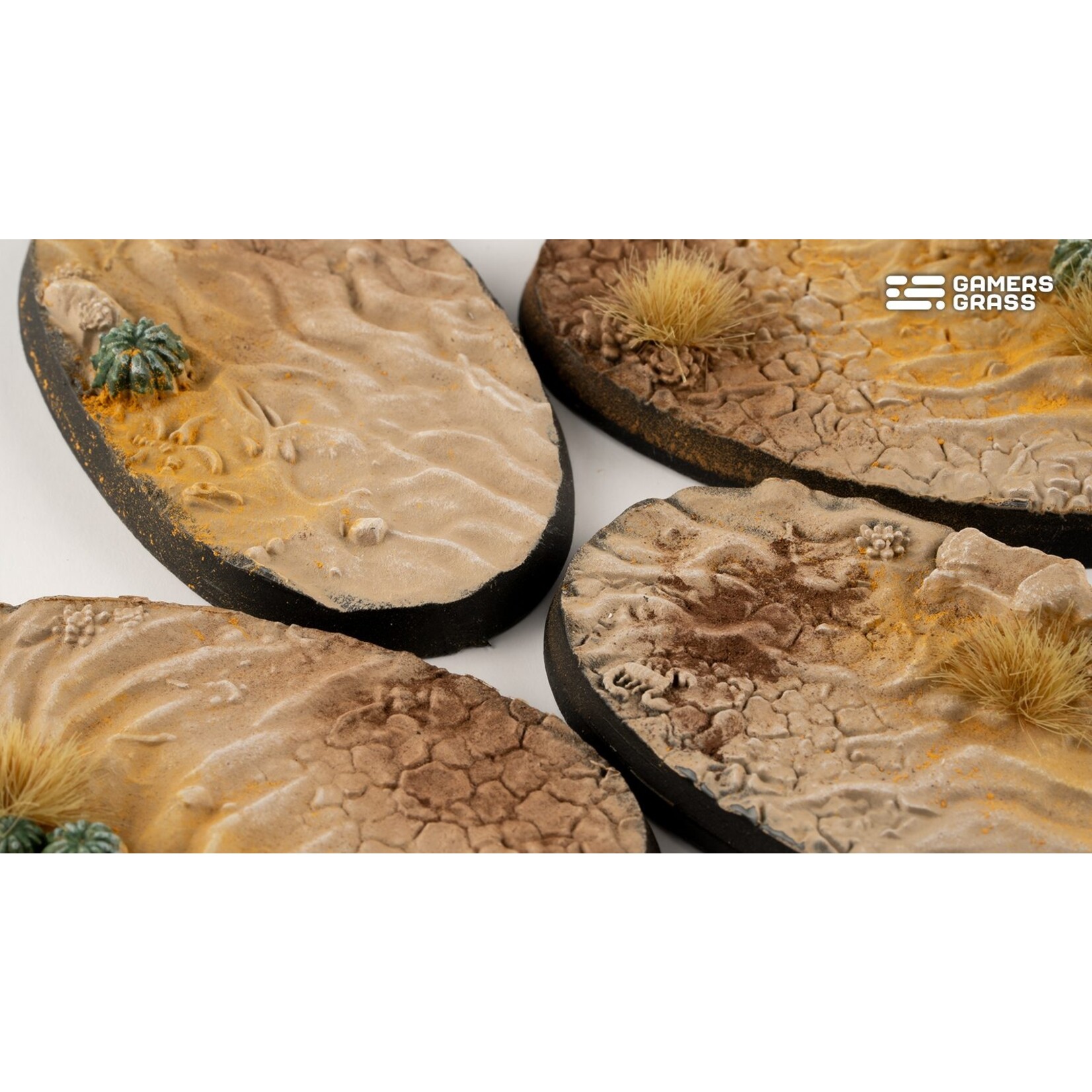 Gamers Grass Deserts of Maahl Bases Pre-Painted (4x 60mm Oval)