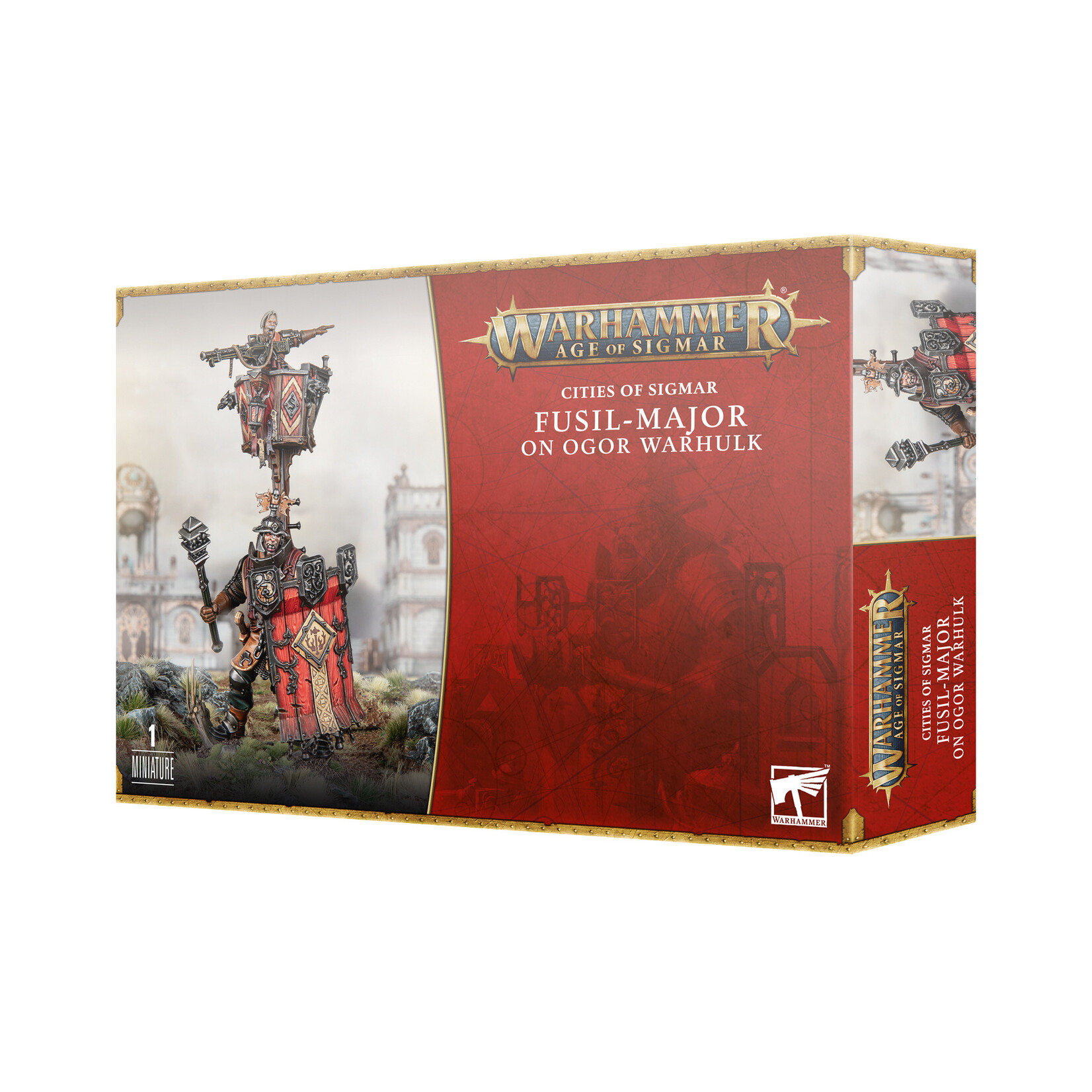 Games Workshop Cities of Sigmar Freeguild Fusil-Major on Ogor Warhulk