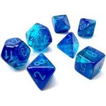 Chessex Chessex 7-Die set Gemini - Blue-Blue/Light Blue