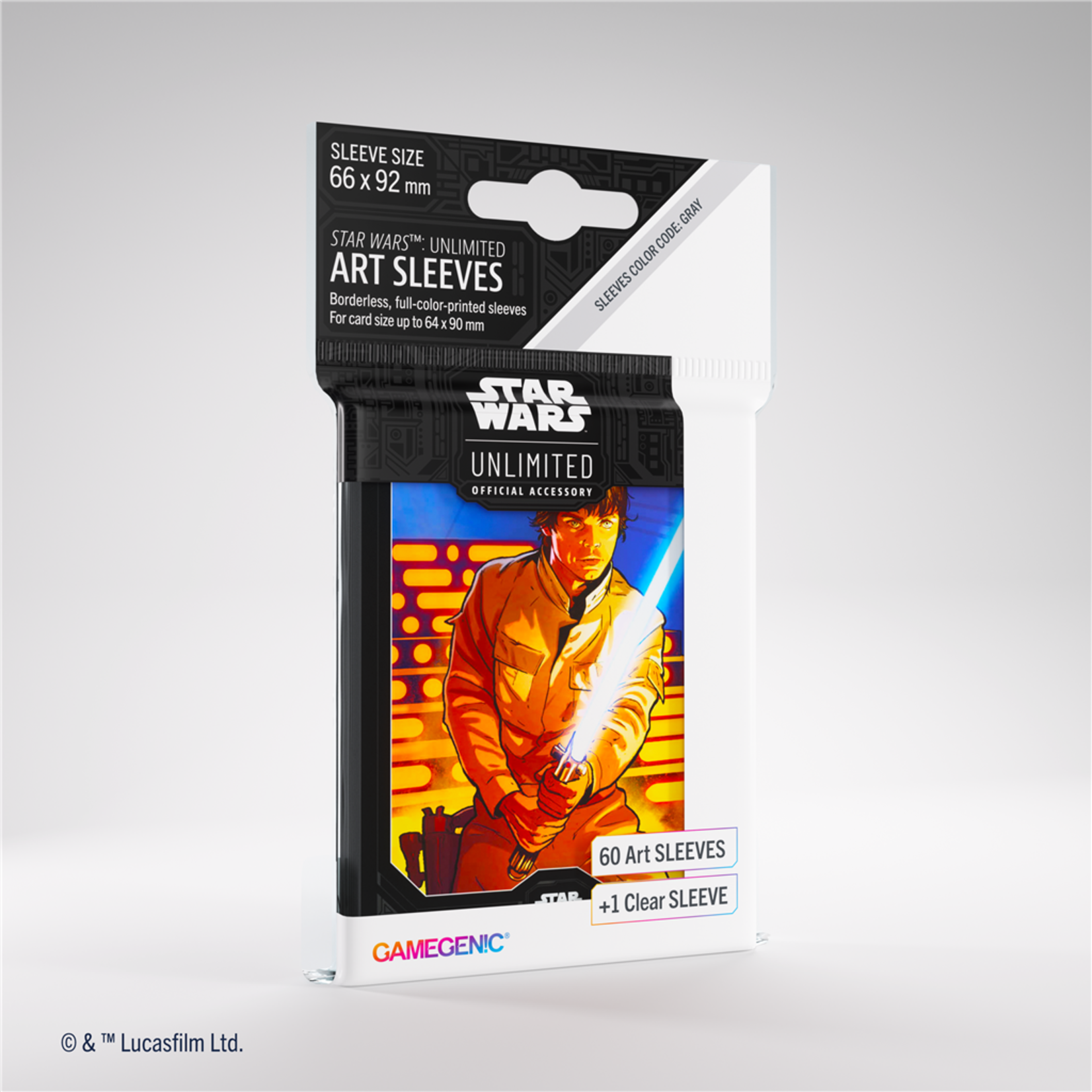 Gamegenic Star Wars Unlimited Art Sleeves: Luke Skywalker (60)