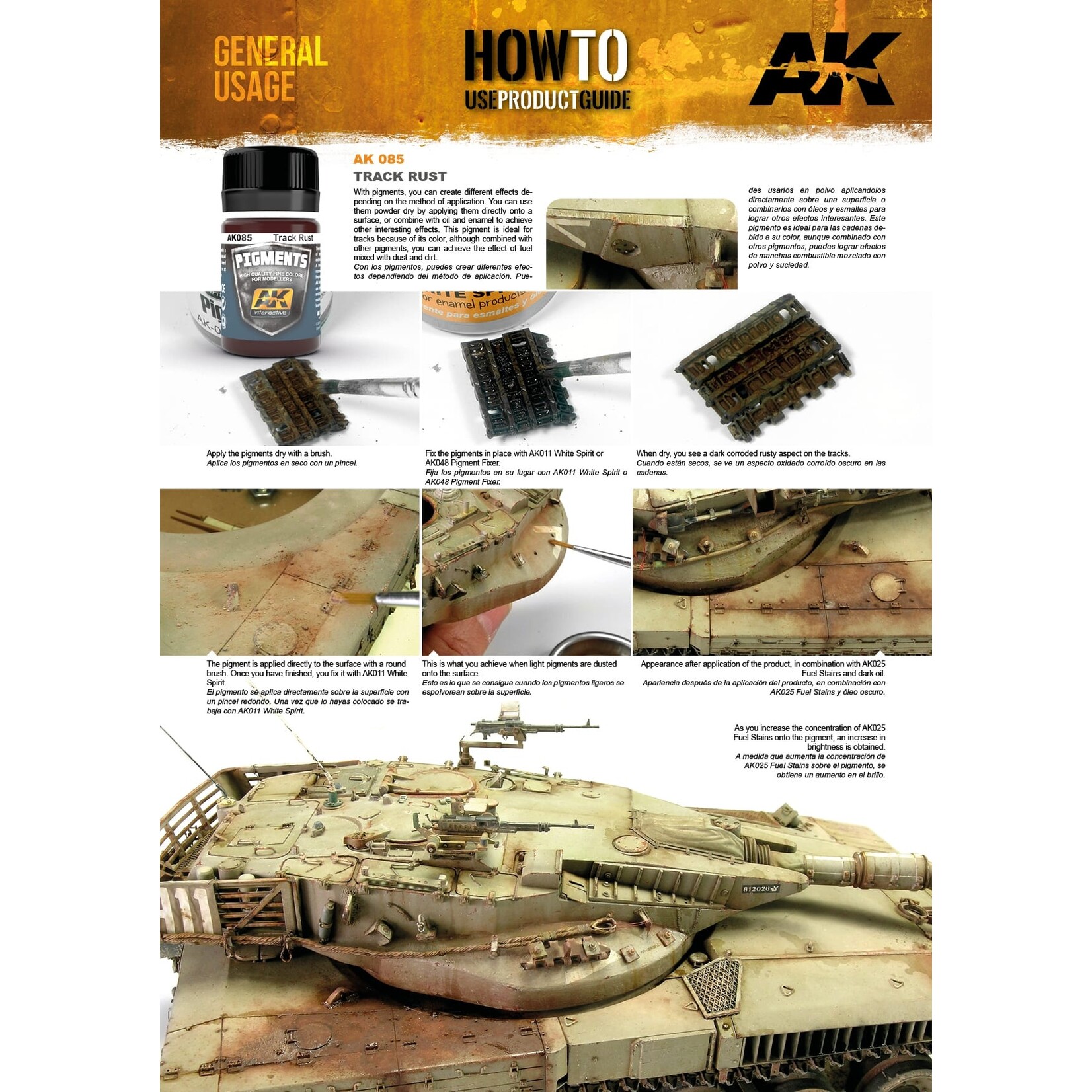 AK Interactive AK Pigment Track Rust (35ml)