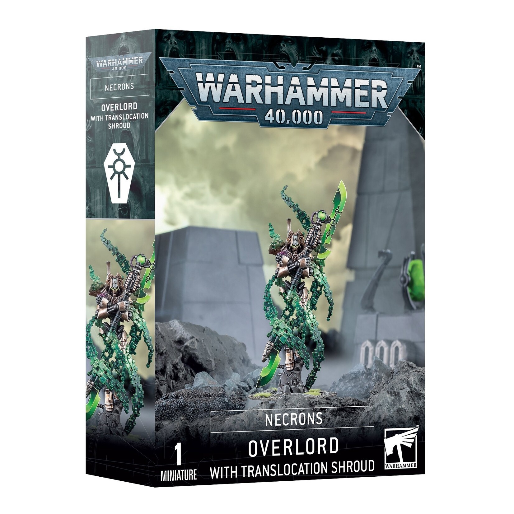 Games Workshop Necrons Overlord with Translocation Shroud