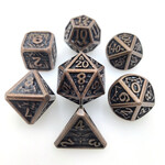 Royal Eagle Metalen RPG Dice Set Plated Brons/Zwart