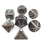 Royal Eagle Metalen RPG Dice Set Bloedspetters