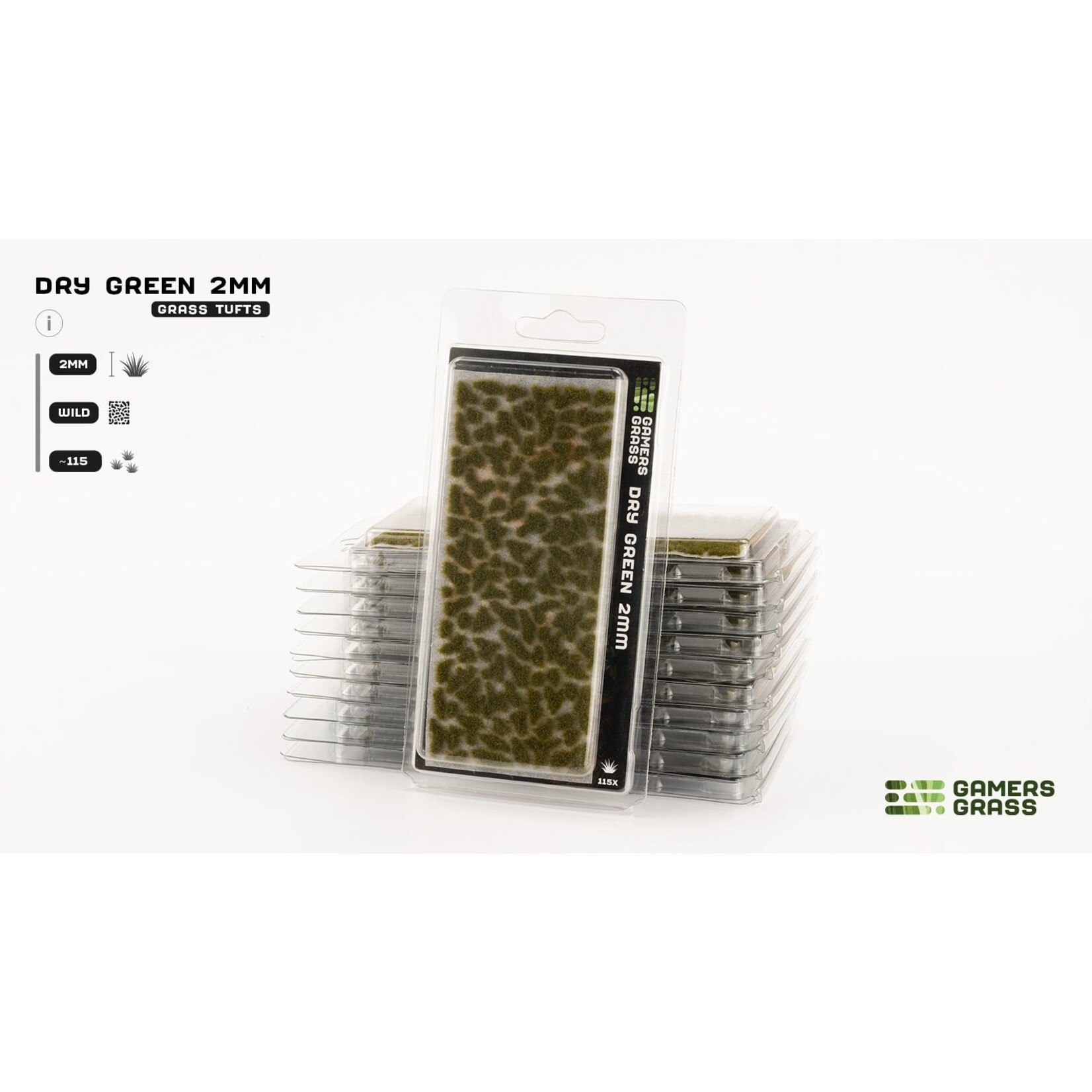 Gamers Grass Dry Green Tufts (2mm)