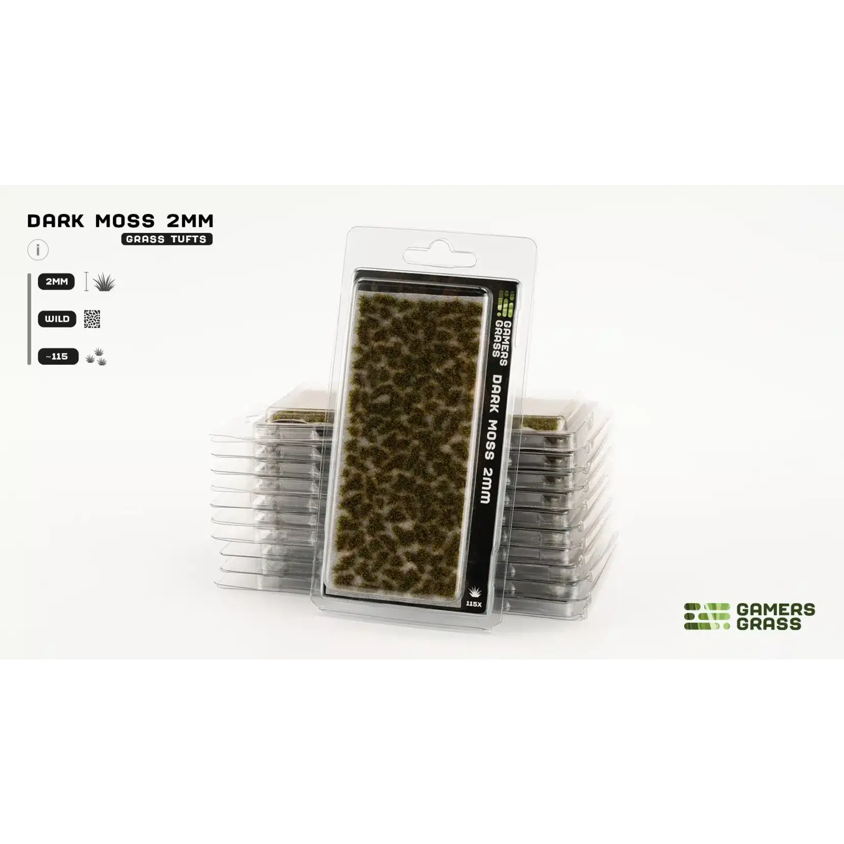 Gamers Grass Dark Moss Tufts (2mm)