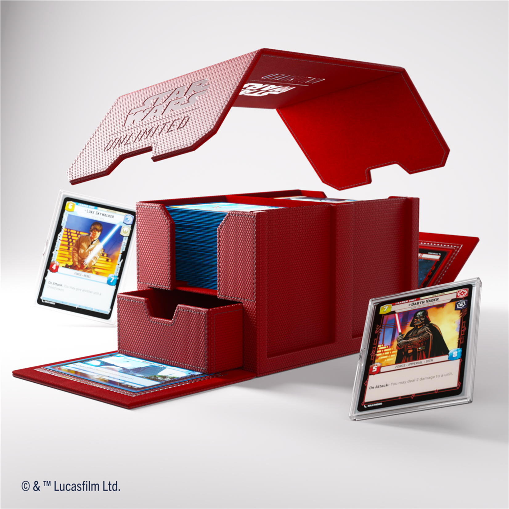 Gamegenic Star Wars Unlimited Double Deck Pod: Red