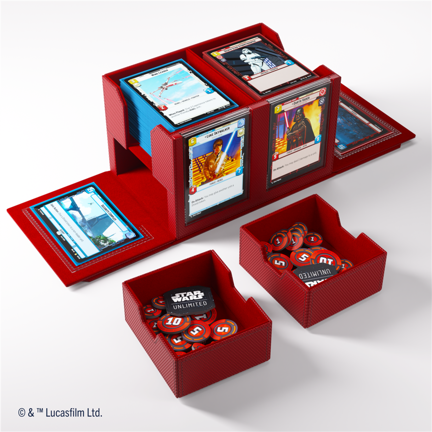 Gamegenic Star Wars Unlimited Double Deck Pod: Red