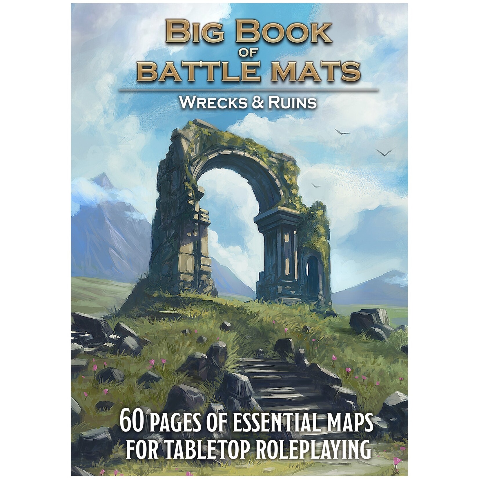 Loke Battlemats Big Book of Battle Mats: Wrecks & Ruins