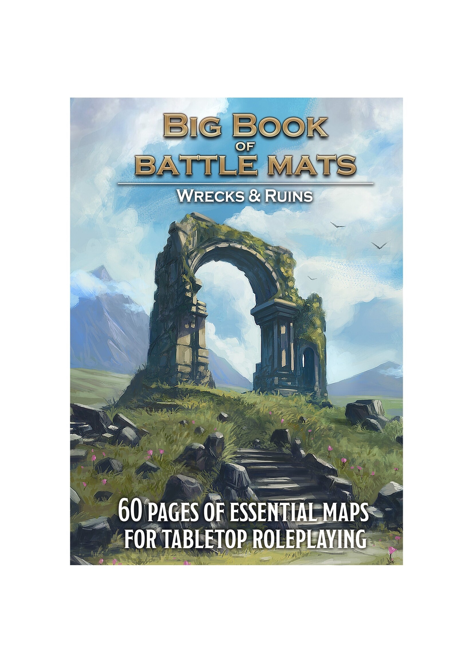Loke Battlemats Big Book of Battle Mats: Wrecks & Ruins