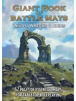 Loke Battlemats Giant Book of Battle Mats: Wilds, Wrecks & Ruins @