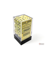 Chessex Chessex 12 x D6 Set Opaque Pastel 16mm - Yellow/Black